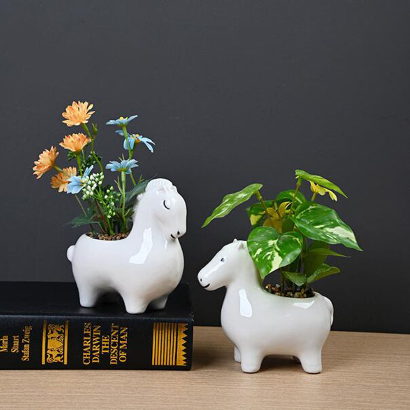 Bonsai Garden Art - Pot de fleurs créatif en porcelaine