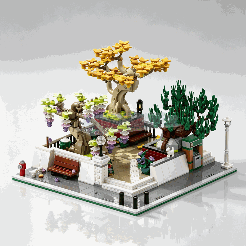 Bonsai Garden Lego Set - 1309 pièces Blocs de construction Arbre