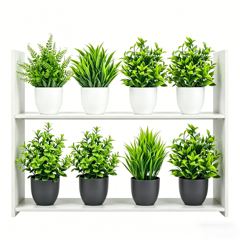 Bonsai Garden Kit - Lot de 4 mini-plantes artificielles en