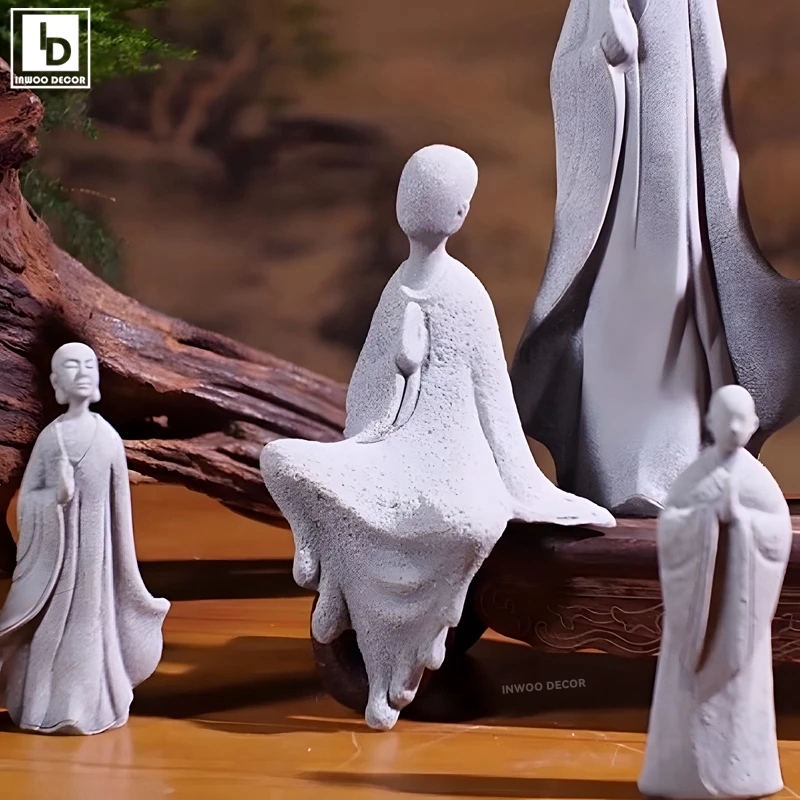 Statue de bouddha en pierre, p - Bonsai Garden For Desk avis et prix