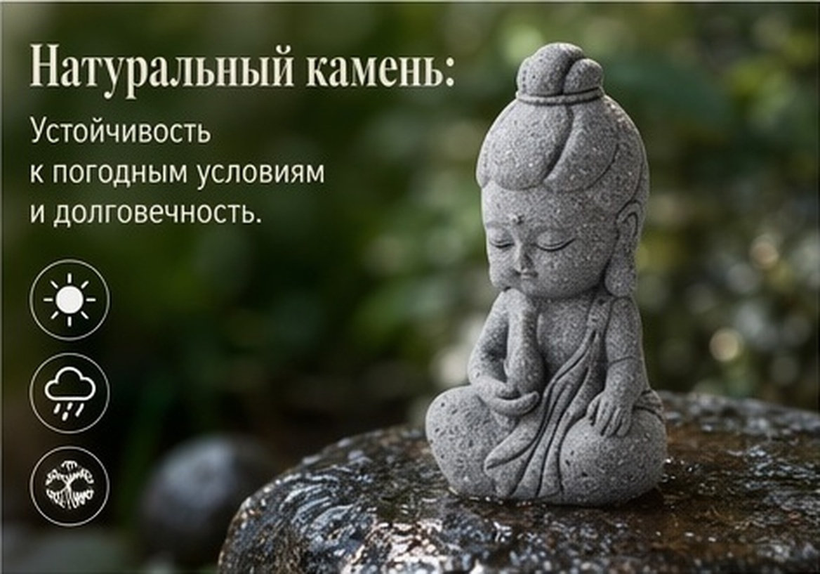 Statue de Bouddha en pierre Gu - Bonsai Garden Usa avis et prix