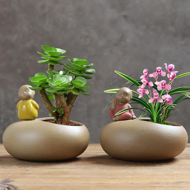 Pot de fleurs de moine en céra - Bonsai Garden Art avis et prix